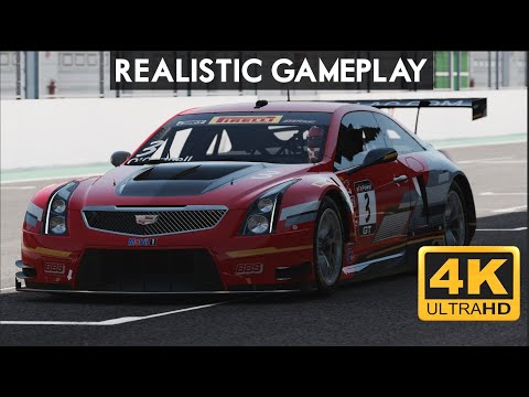 Project Cars 3 - Cadillac ATS-V.R GT3 - Realistic gameplay Walkthrough - Logitech g920 - 4K60FPS