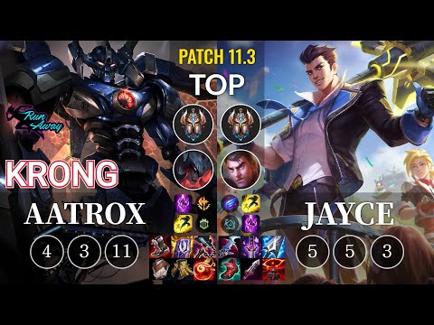 RNW KronG Aatrox vs Jayce Top - KR Patch 11.3