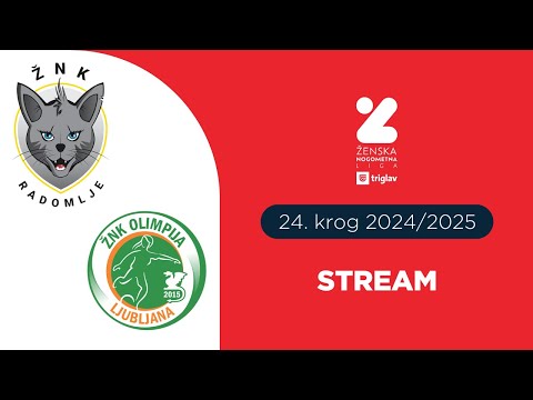 ŽNK Radomlje Medex - ŽNK Olimpija Ljubljana  | 24. krog ŽNL Triglav  | Stream