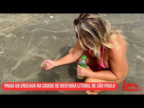 Praia 🏖️ da Enseada na cidade de Bertioga litoral de São Paulo 