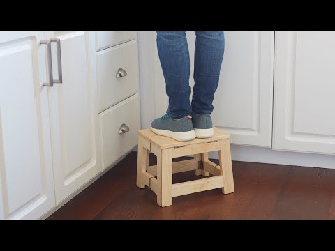 ECR4Kids Hardwood Folding Step Stool