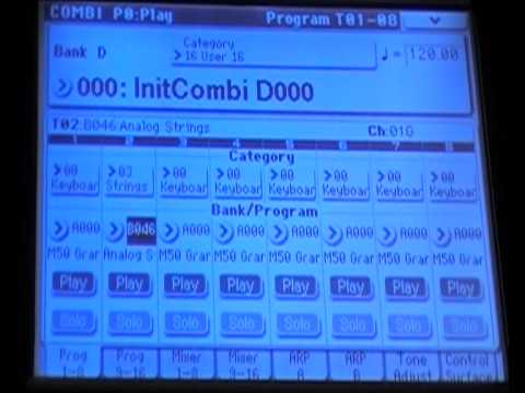 KORG M50 COMBI LAYERS