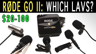 Lavalier Mic Tests for RODE Wireless Go II: Deity w.Lav | Sony ECMCS3 | Lavalier GO | JK mic J044
