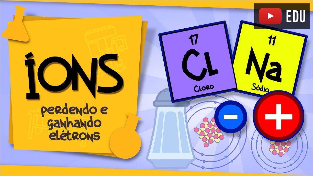 Íons - átomos perdendo e ganhando elétrons