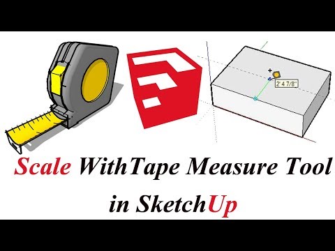 Scale With Tape Measure Tool in Sketchup | Tape Measure Tool TIP Sketchup Tutorial