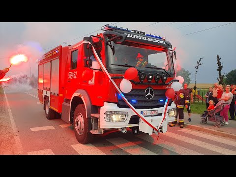 [HIT] Powitanie nowego wozu bojowego w OSP Racibórz-Miedonia 569s62 [Mercedes Atego GBARt]