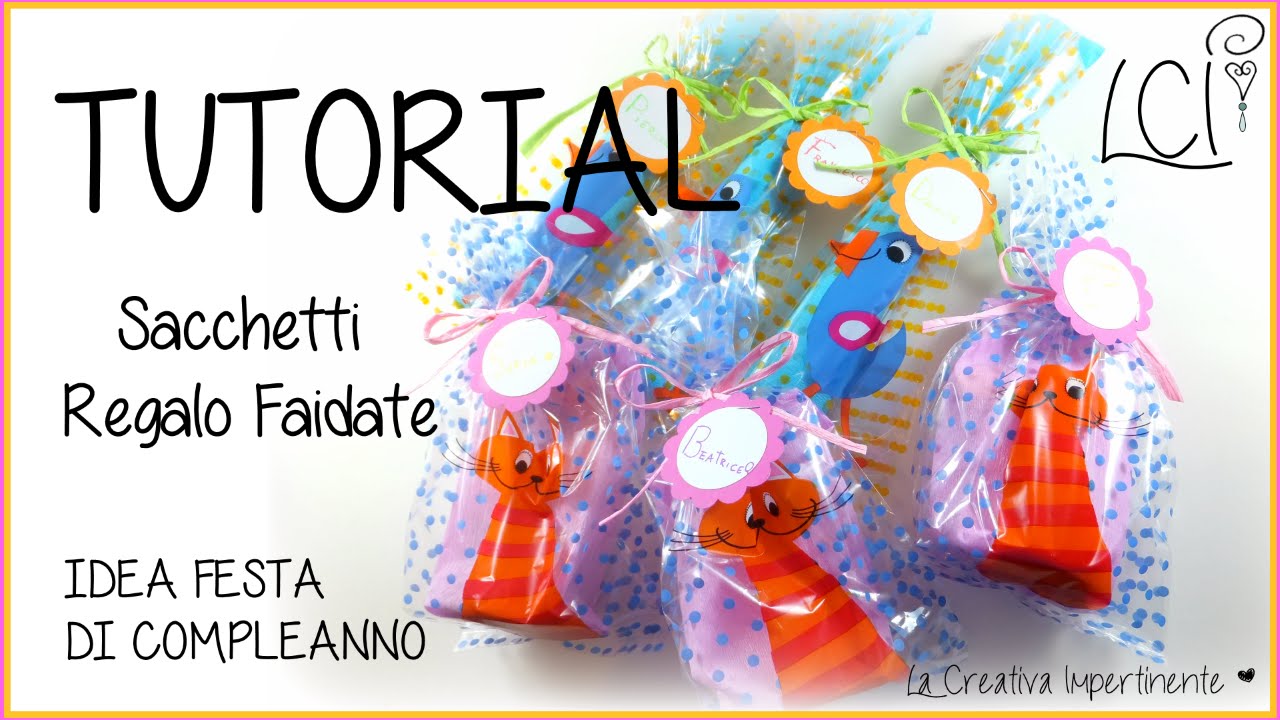 DIY Tutorial Idea Festa  - Sacchetti regalo semplicissimi - Party gift box