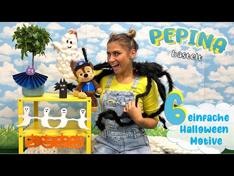 ✂️ HALLOWEEN Basteln mit Pepina & Chase 😍 6 EINFACHE Bastelideen für Kinder 👻