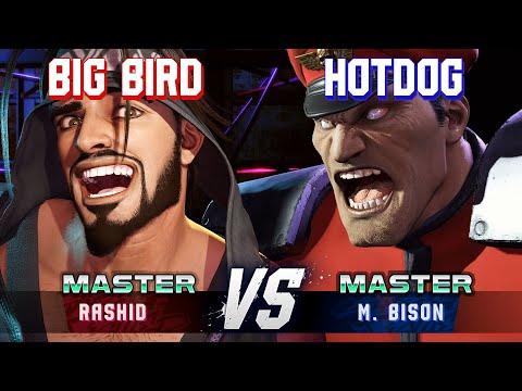 SF6 ▰ BIG BIRD (Rashid) vs HOTDOG29 (M.Bison) ▰ High Level Gameplay