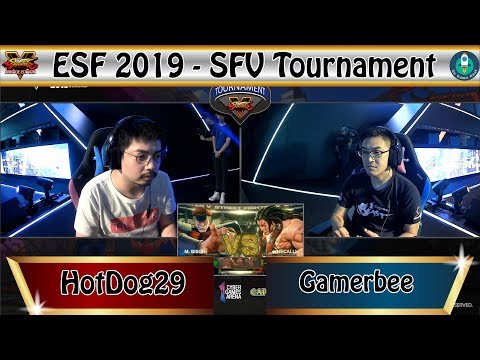 ESF 2019 - SFV Tournament - Grand Finals｜Hotdog29 (M. Bison) vs Gamerbee (Nacalli)