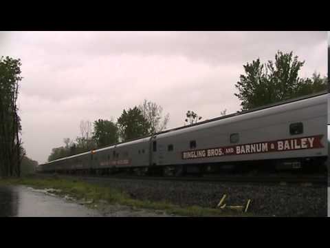 The Ringling Brothers Circus train comes to CT- 5/8/2012