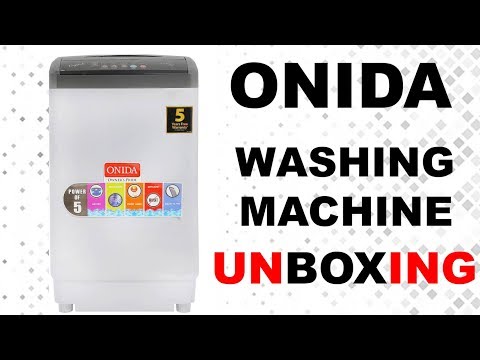Onida 6.2 kg fully automatic washing machine unboxing