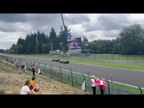 Sonny Hayes overtaking in Belgium 2024