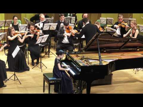 Alexandra Dovgan (9 y.o.), W. A. Mozart. The concert for piano with orchestra No.23 in A-dur, K.488