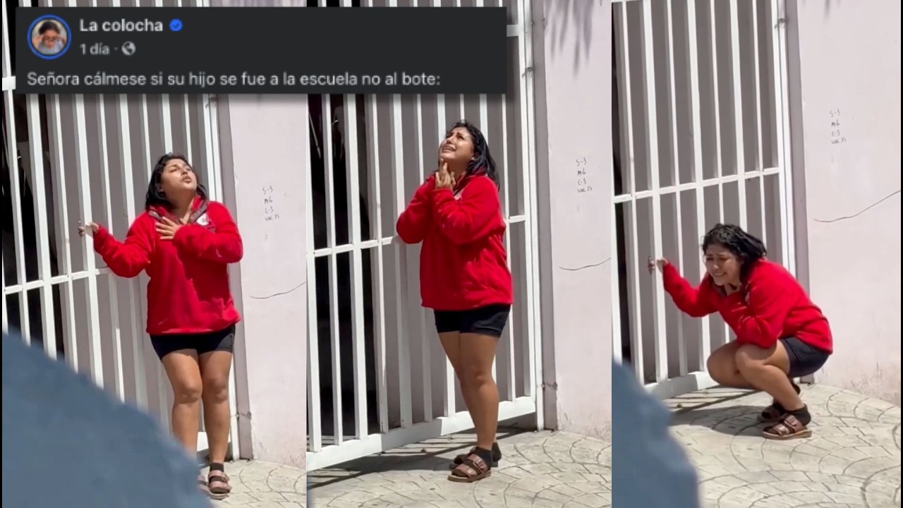 SEÑORA CÁLMESE SI SU HIJO se FUE A LA ESCUELA NO AL BOTE: MAMÁ hace BERRINCHE por EL PRIMER DÍA...