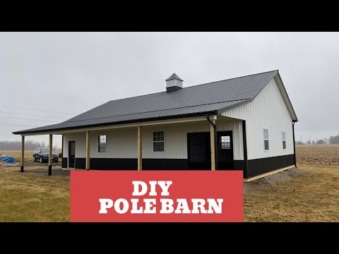 32x48 Pole Barn - Built for the DIY Man (Woman).