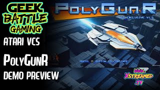 PolyGunR  | Atari VCS | Demo Preview | Retro Shoot Em Up