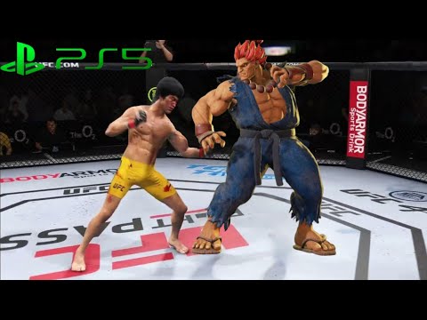 UFC4 Bruce Lee vs. Akuma Fighter EA Sports UFC 4