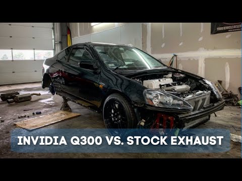 RSX GETS NEW EXHAUST - INVIDIA Q300 VS STOCK