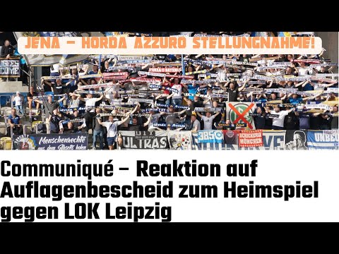Horda Azzuro - Stellungnahme Repressionen Jena vs  Lok