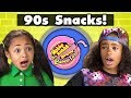 KIDS TRY 90s SNACKS! | Kids Vs. Food