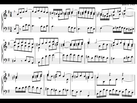 Sinfonia No. 7 in E Minor, BWV 793 by J.S. Bach