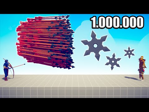 1.000.000 DAMAGE SAMURAI vs EVERY GOD - TABS | Totally Accurate Battle Simulator 2023