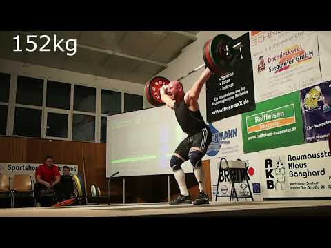 KSV Durlach vs TSV Heinsheim - Kevin Schweizer, 152kg Snatch, 180kg Clean & Jerk