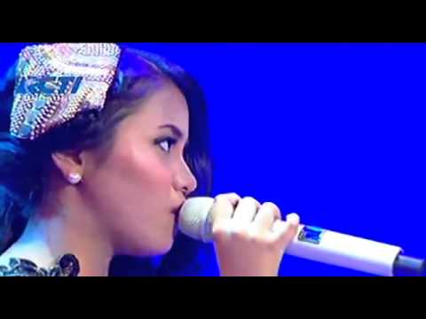Hanin Dhiya feat Joshua Ledet   Somewhere Out There   Mega Konser Dunia   YouTube