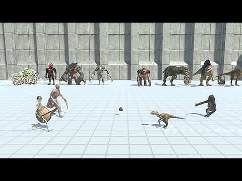 2 VS 2 INFERNALS WITH ALIEN VS MUTANT WITH CARVORE DINOSAURS - Animal Revolt Battle Simulator