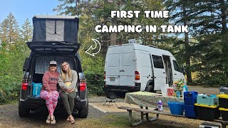 Testing out my Honda Element Roof Top Tent "E-Camper" - Chill Camping Vibes ~ Solo Female Van Life