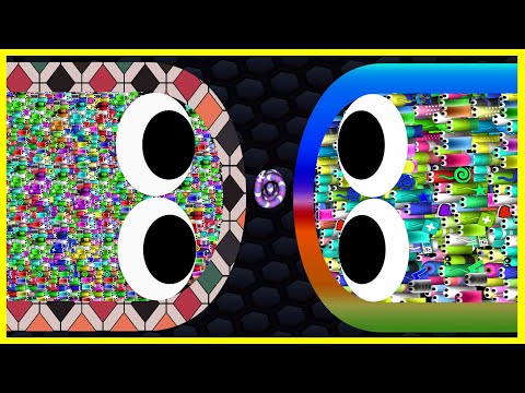 【 Slitherio YouTube 】 Giant Snake vs Robots AI Slitherio Gameplay Record