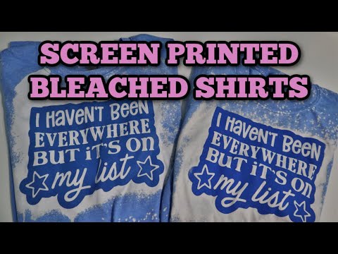 YouTube video about: Can you bleach a screen printed shirt?