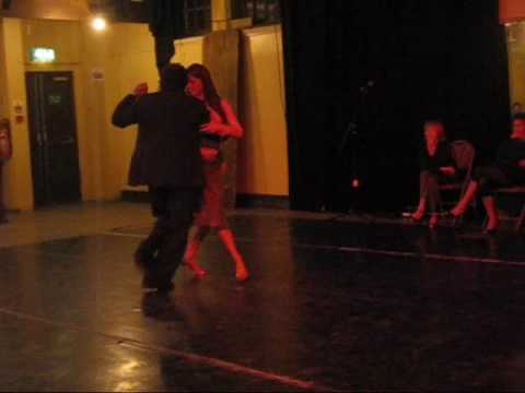  Alexandra Wood  and  Jorge Dispari  are  dancing  to  the  tango  "  Tormenta  "
