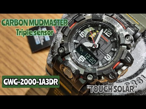 CASIO G-SHOCK/CARBON MUDMASTER Triple sensor GWG-2000-1A3DR #unboxing  @saktomixvlog