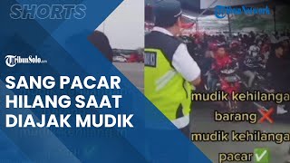 Viral Video Seorang Pria Kehilangan Sang Pacar saat Diajak Mudik, Sampai Diumumkan oleh Petugas