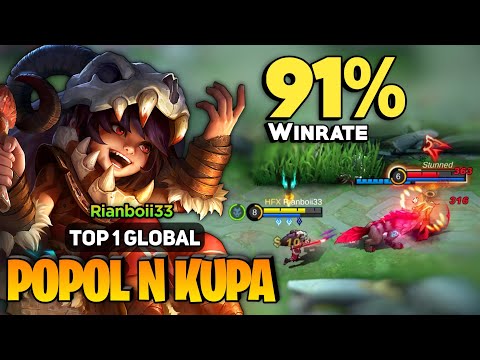 91% WINRATE! Offlane Popol And Kupa [ Top 1 Global Popol And KupaBest Build ] By Rianboii33 - MLBB