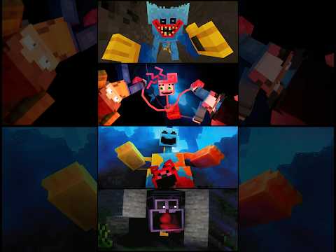 Poppy Playtime x Minecraft Jumpscare Huggy Wuggy Vs Mommy long legs Vs Doey the doughman Vs CatNap