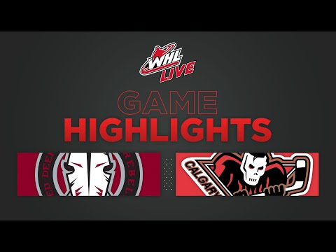 WHL Highlights: Rebels (9) at Hitmen (0) - March 11, 2023