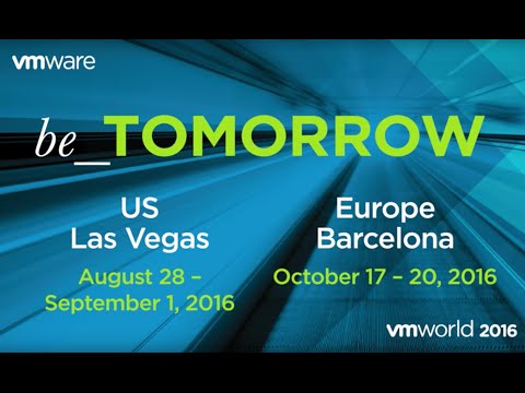 VMworld 2016 be TOMORROW