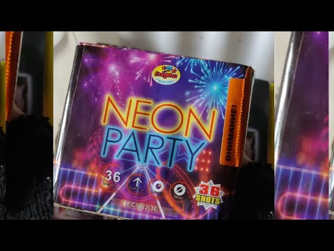 NEON PARTY 36 SHOTS 14MM ENIGMA (EC1222/36) NEW ENIGMA FIREWORKS ! 💥