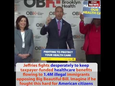 Hillary Clinton Admits: 'We Certainly Don't Want [Illegals] Having Same Benefits as American Citizens'; Jeffries Fights to Keep 1.4M Illegals on Medicaid; ICE Director Lyons: 'Masks Because Agents Doxxed -- Families Labeled Terrorists, Kids' Social Media Targeted'; OBBB Closes $13B SNAP Fraud