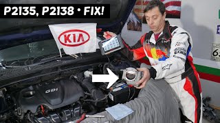 KIA OPTIMA CODE P2135 P2138 ENGINE LIGHT ON FIX