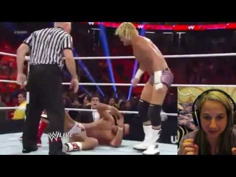 WWE RAW 4/8/13 Dolph Ziggler Cashes in MITB