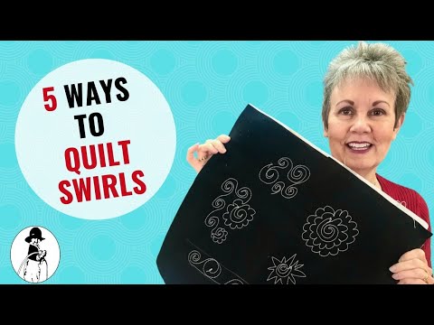 5 Ways to Quilt Swirls (FREE PRACTICE SHEET)