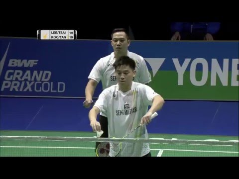 Swiss Open 2016 | Badminton SF M4-MD | Lee/Tsai vs Koo/Tan
