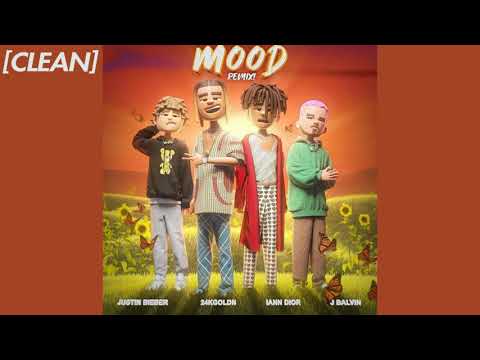[CLEAN] 24kGoldn - Mood (Remix) feat. Justin Bieber, J Balvin & iann dior