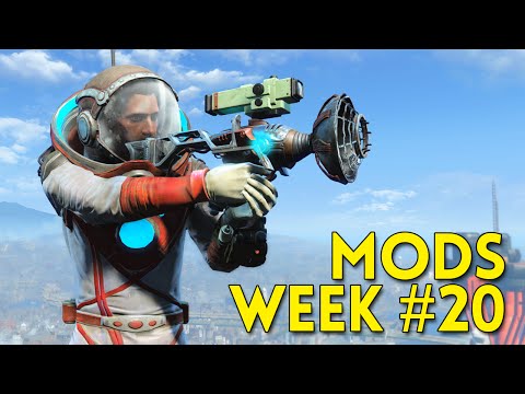 Fallout 4 TOP 5 MODS Week #20 - Enclave X-02, Perk Overhaul, Space Suit, Basement Living