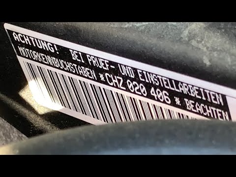 Locate engine number Audi A1 Sportback Find engine code in the Audi S1 ​​Sportback manual