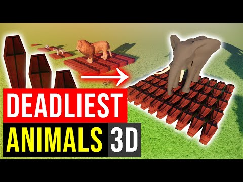 Most Dangerous Animals Comparison 3D